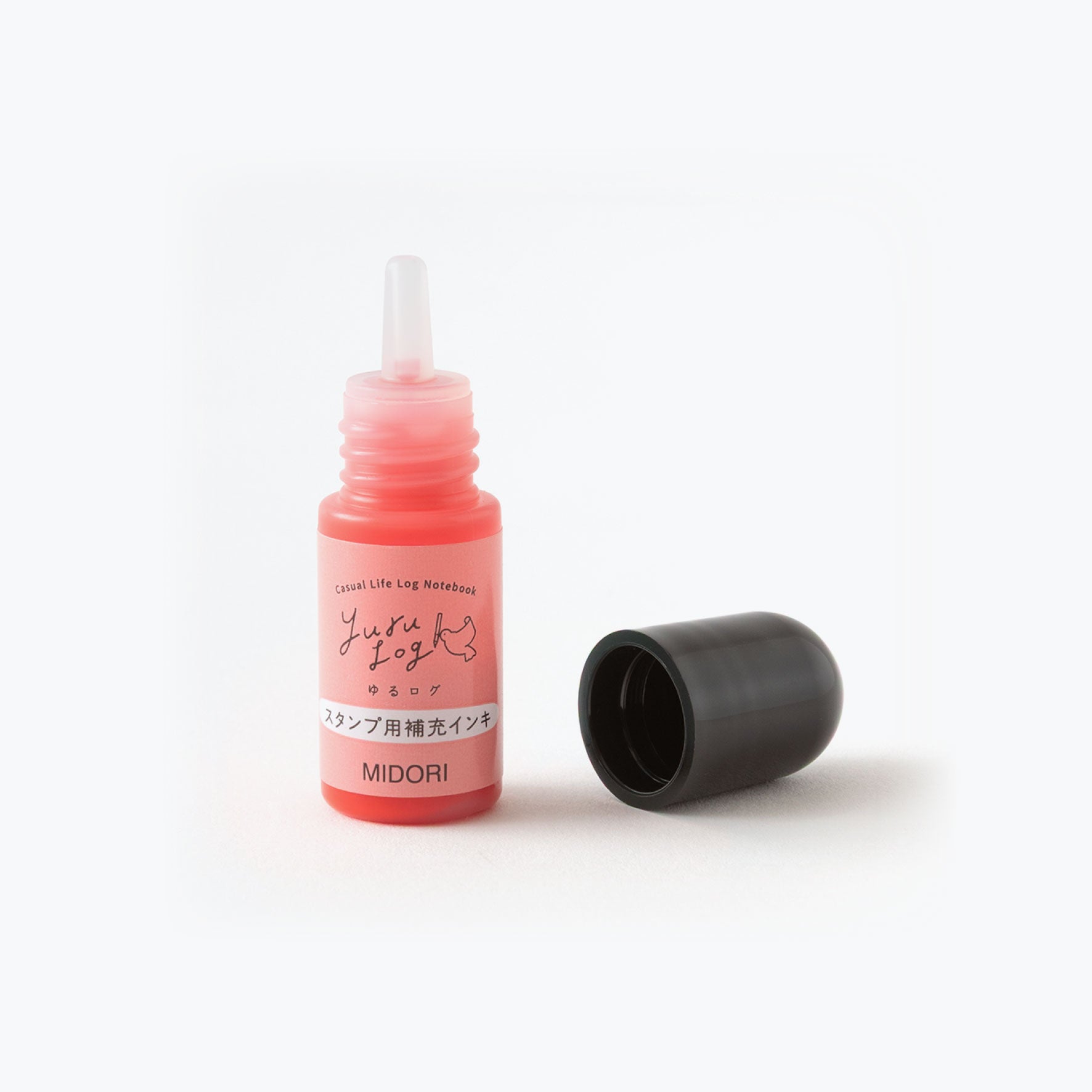 Midori - Stamp Refill - Yuru Log - Pre-Inked - Pink