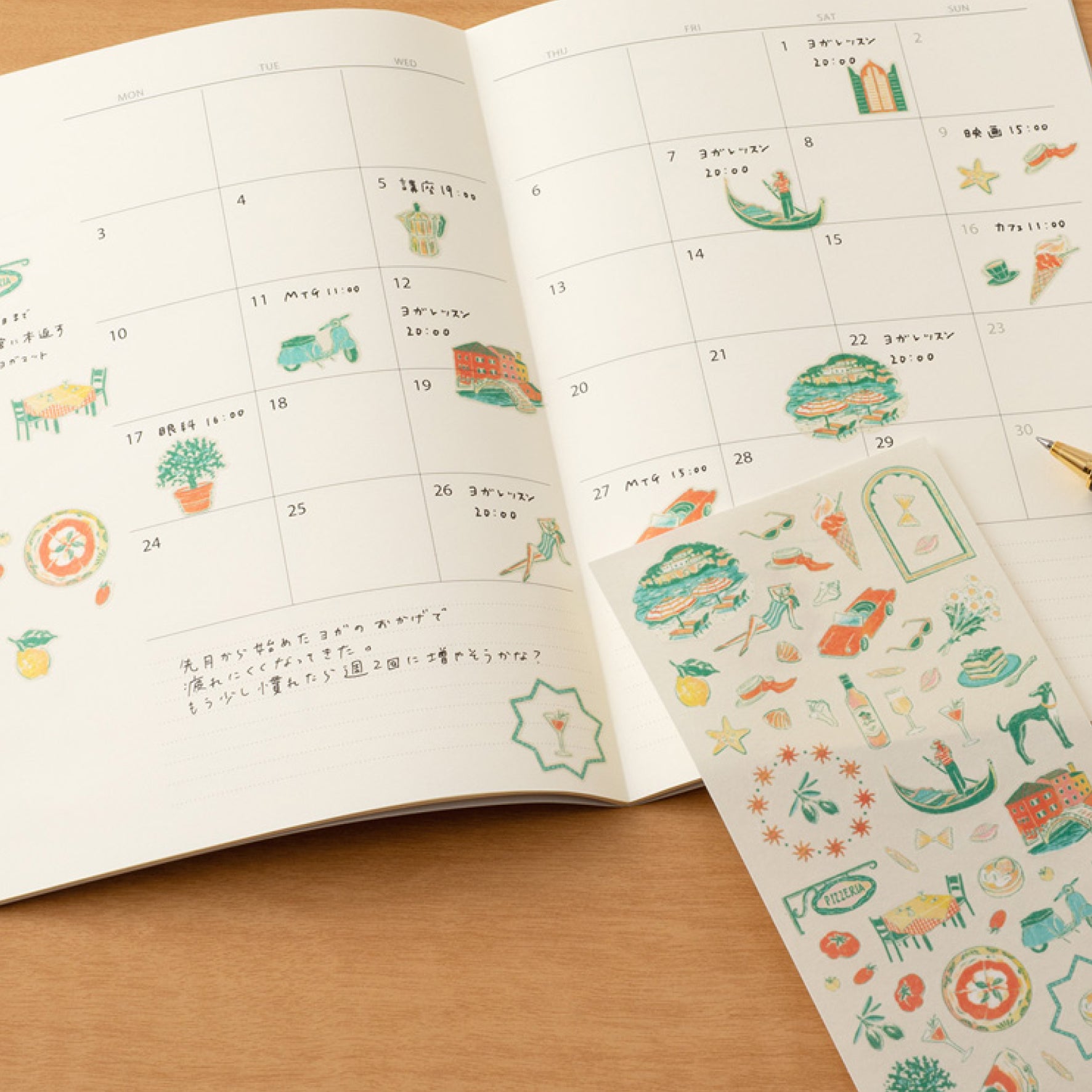Midori - Planner Sticker - Sticker Collection - Italian Motifs