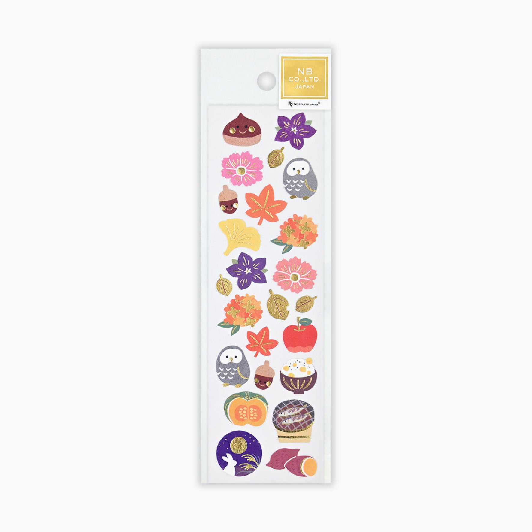 NB Japan - Planner Sticker - Gold Foil - Autumn Treats