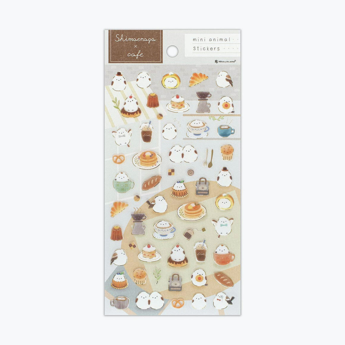 NB Japan - Planner Sticker - Mattari Animals Foil - Shimaenaga