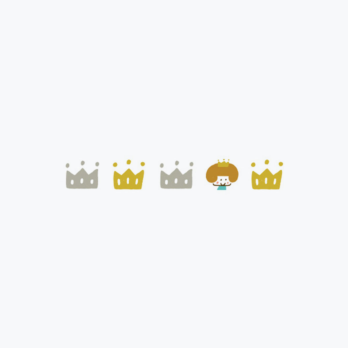 Plus - Washi Tape - Deco Rush x mizutama - 6mm - Crown <Outgoing>