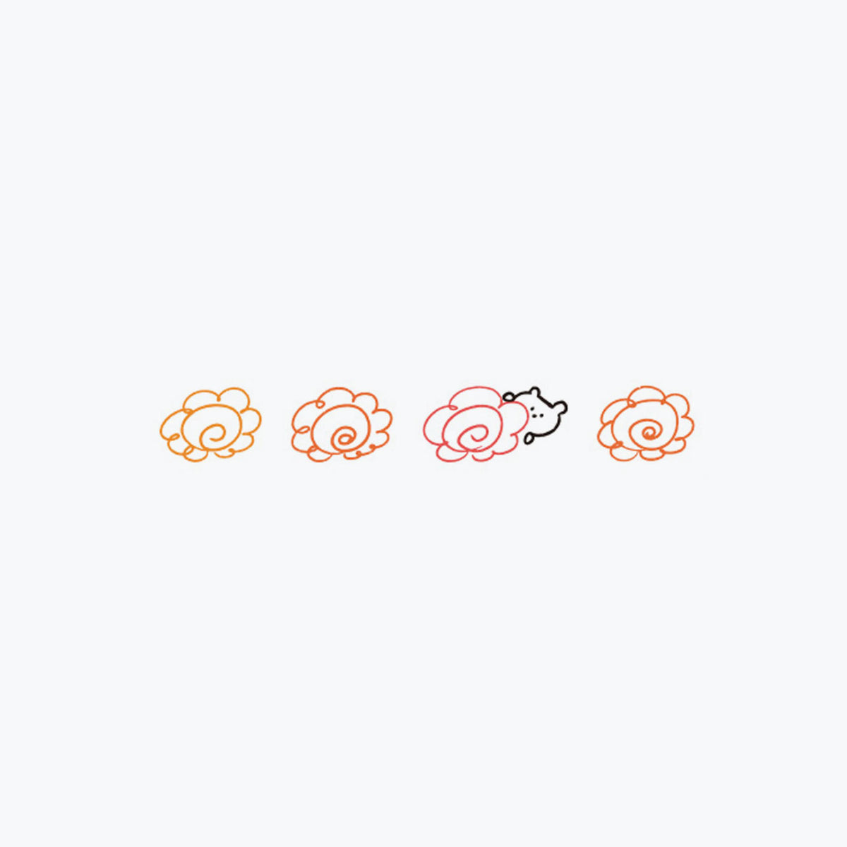 Plus - Washi Tape - Deco Rush x mizutama - 6mm - Hanamaru <Outgoing>