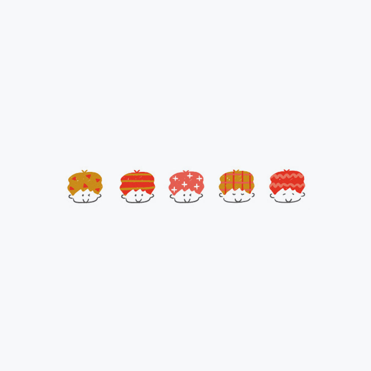 Plus - Washi Tape - Deco Rush x mizutama - 6mm - Kids <Outgoing>