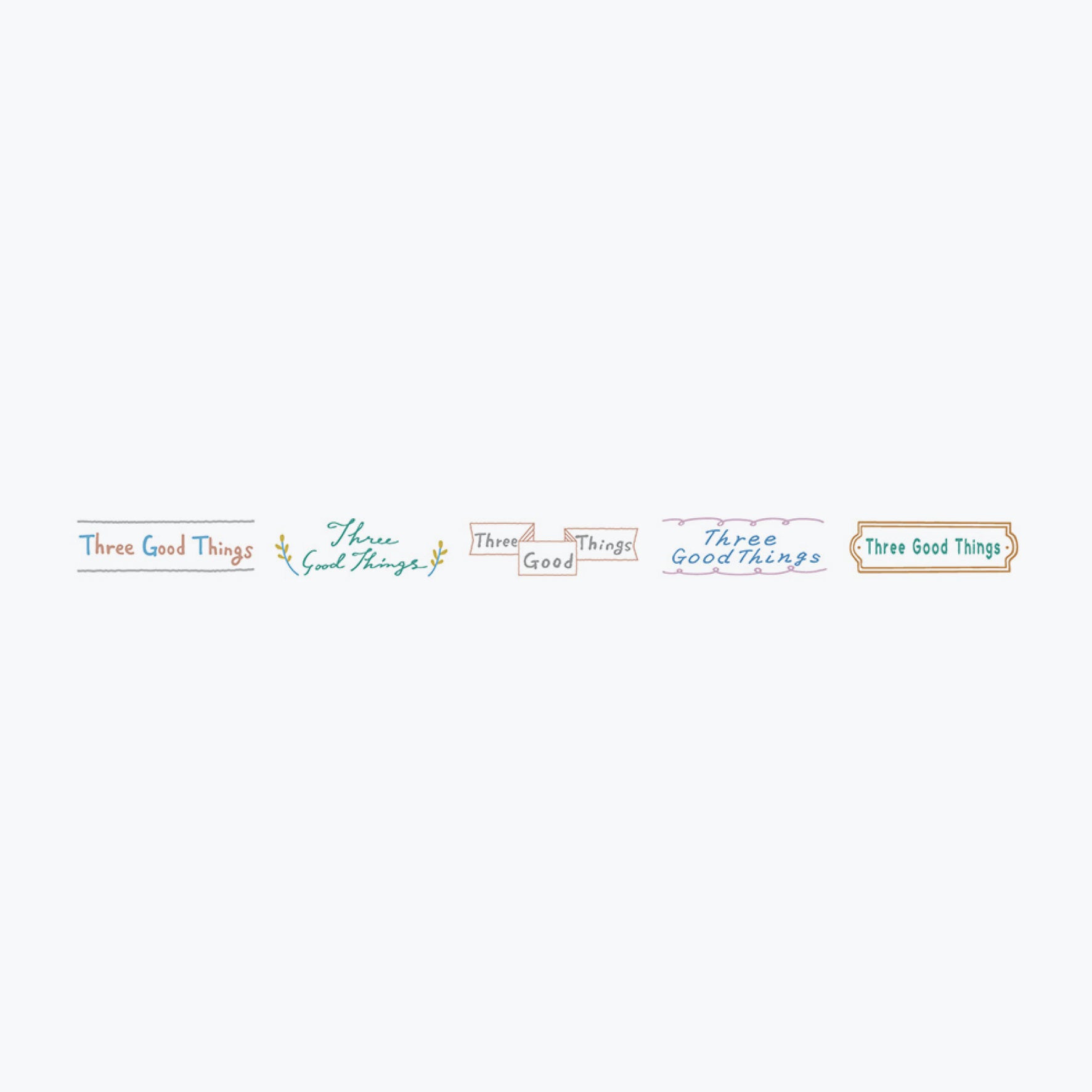 Plus - Washi Tape - Deco Rush - Topic - 10mm - Three Good Things