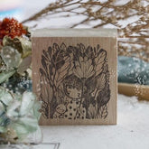 Black Milk Project - Stamp - Girl With Bunny (Leaves)
