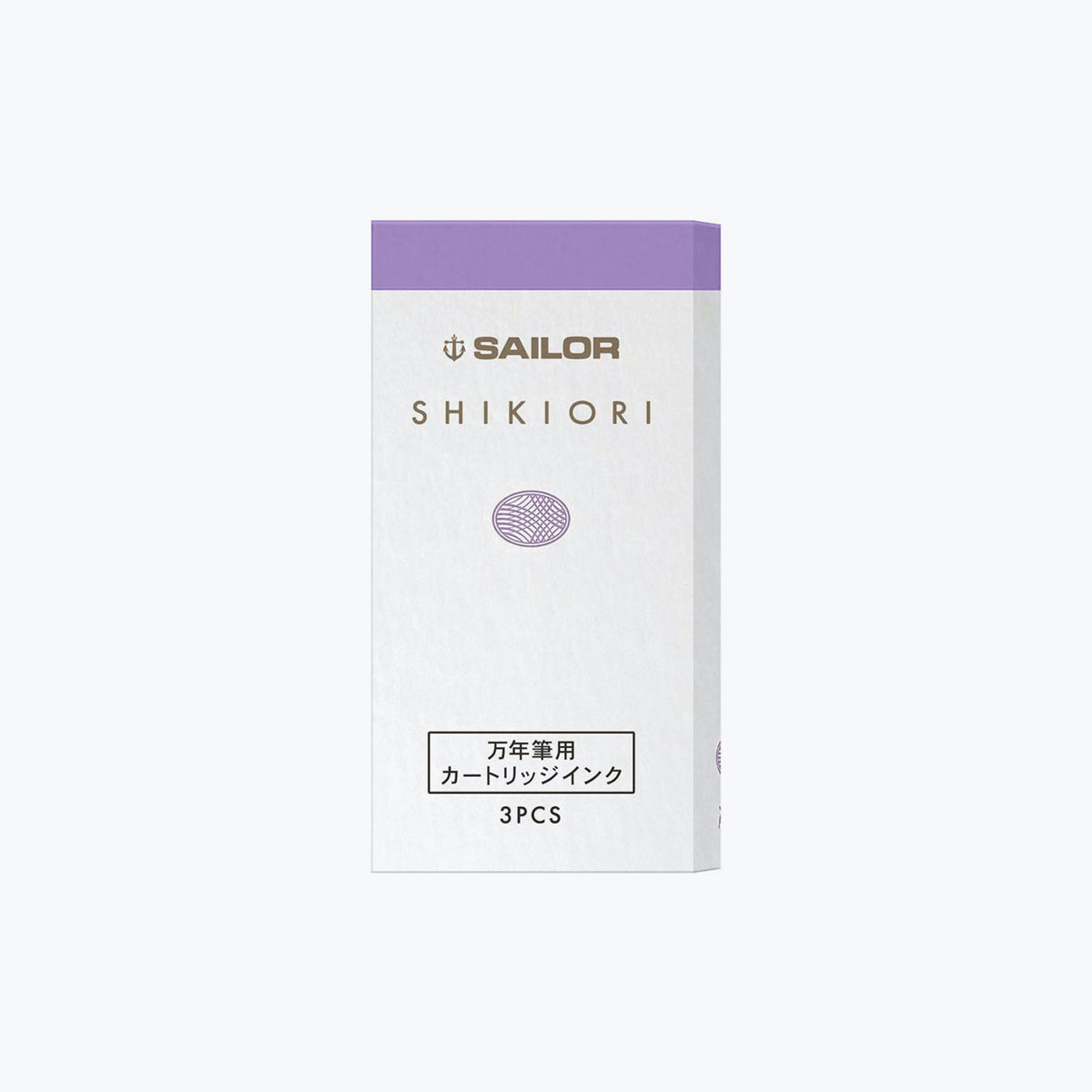 Sailor Shikiori Sansui Nadeshiko lilac cartridges in a box