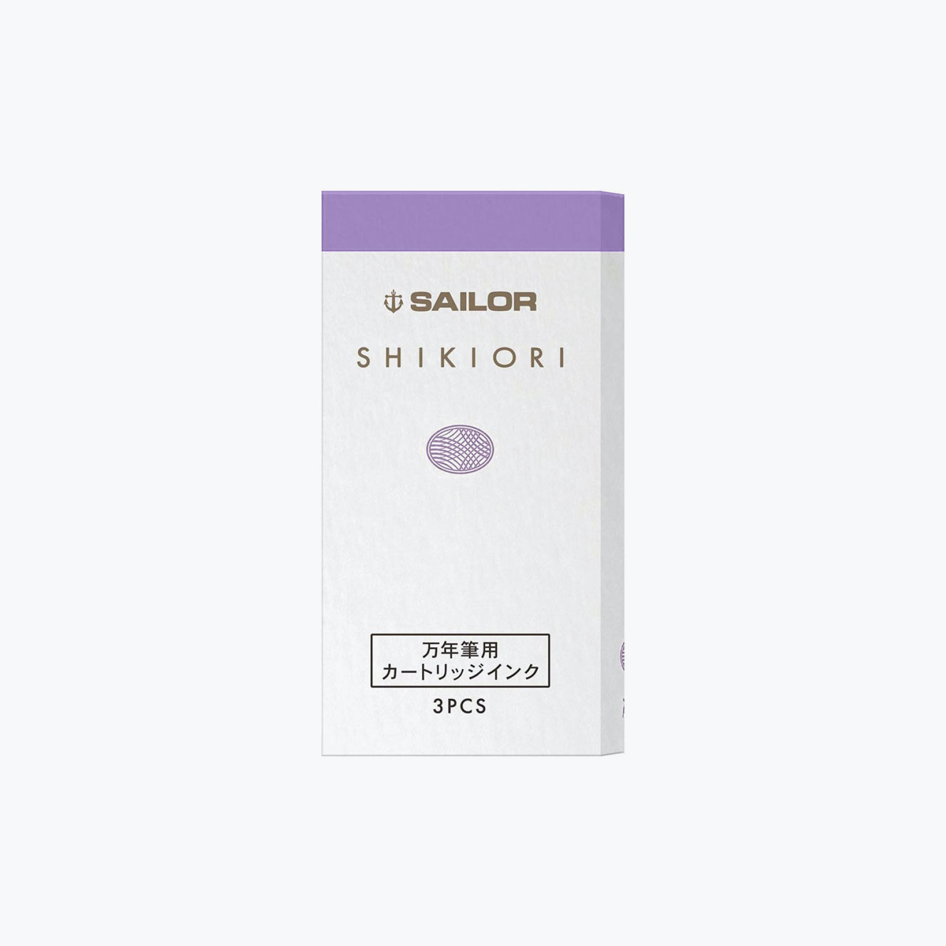 Sailor Shikiori Sansui Nadeshiko lilac cartridges in a box