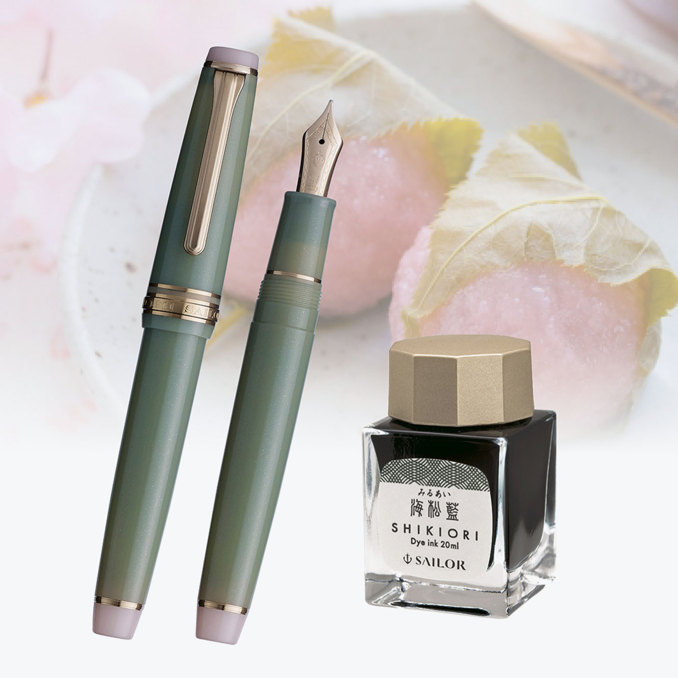 Sailor - Fountain Pen Set - ProGear Slim - Japanese Sweets - Sakuramochi <Outgoing>