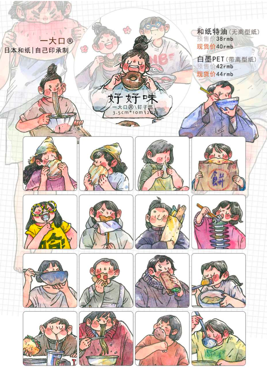 Nailyo - Washi Tape - Eating