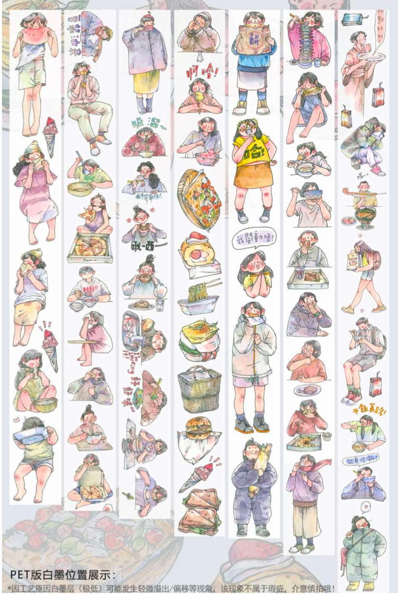 Nailyo - Washi Tape - Eating
