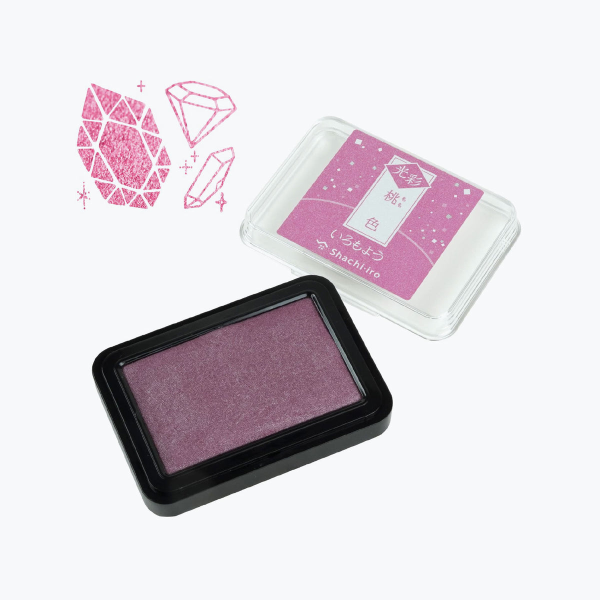 Shachihata - Stamp Pad - Oil-Based Ink - Iromoyo Kosai - Peach