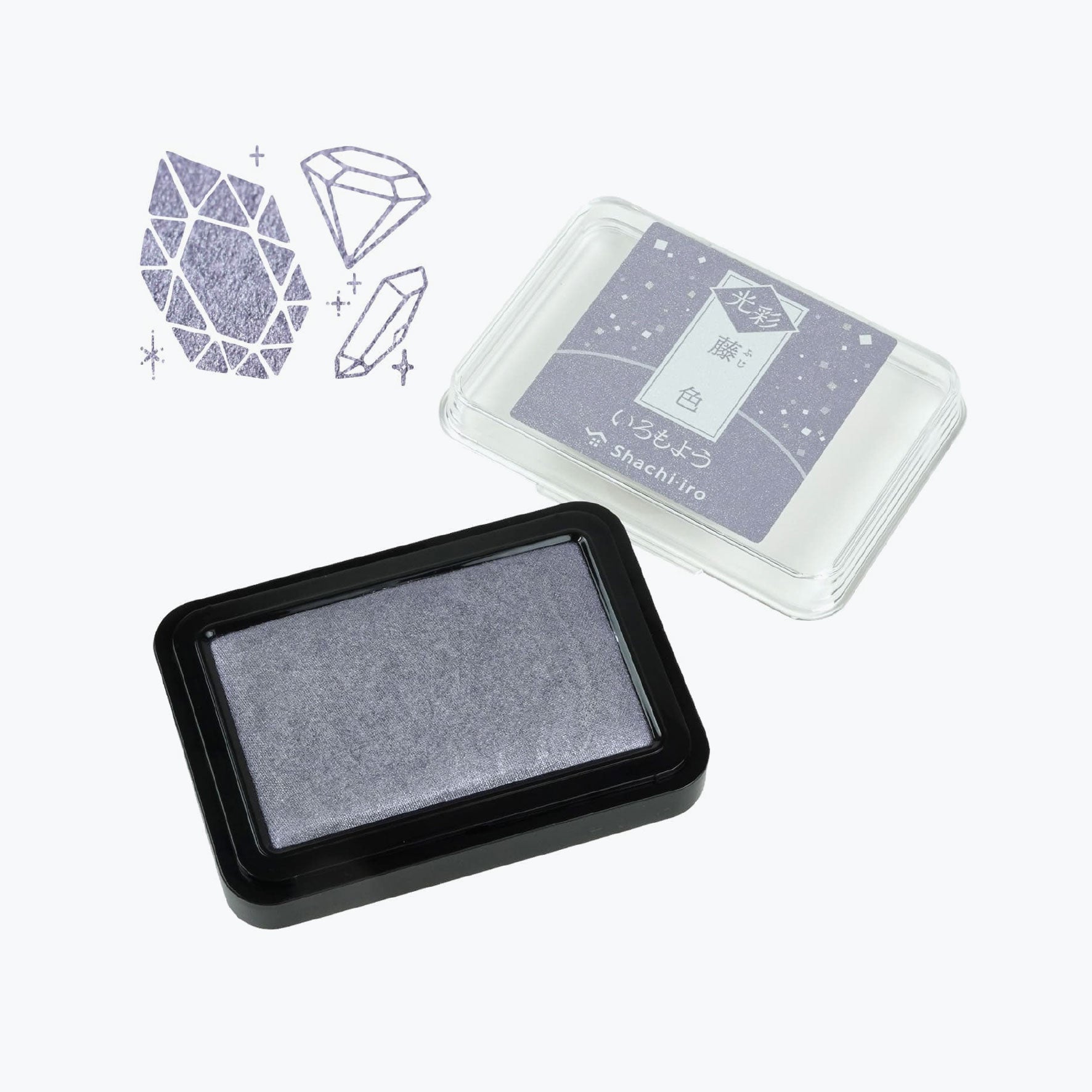 Shachihata - Stamp Pad - Oil-Based Ink - Iromoyo Kosai - Wisteria