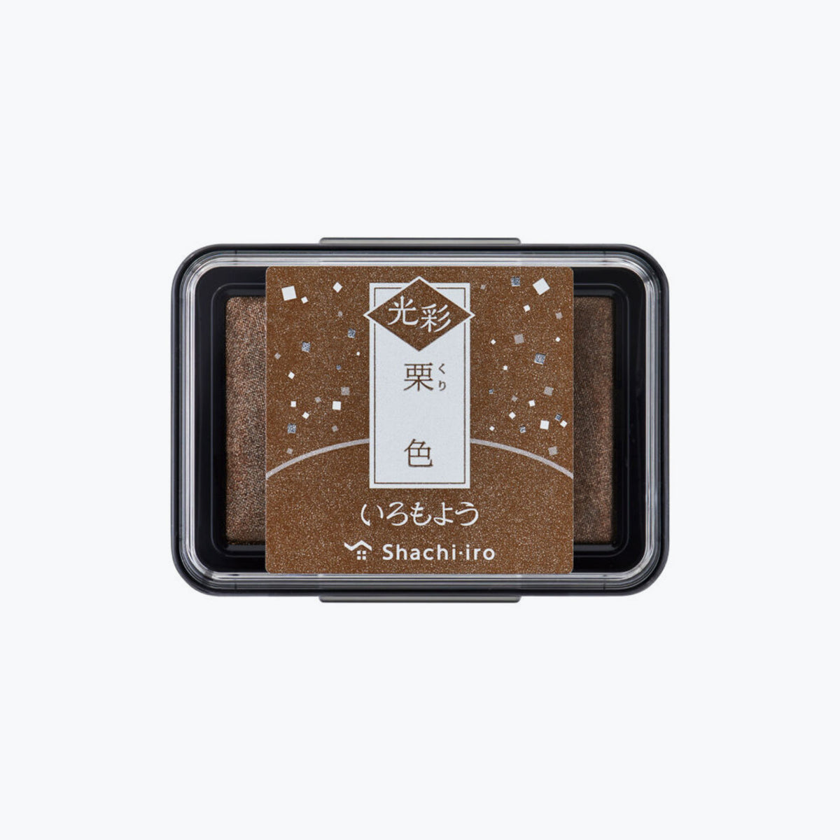 Shachihata - Stamp Pad - Oil-Based Ink - Iromoyo Kosai - Chestnut