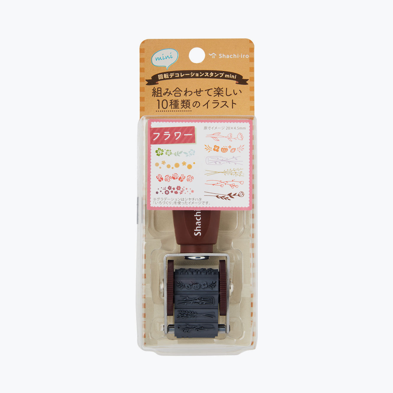 Shachihata - Stamp - Rotating - Mini - Flowers