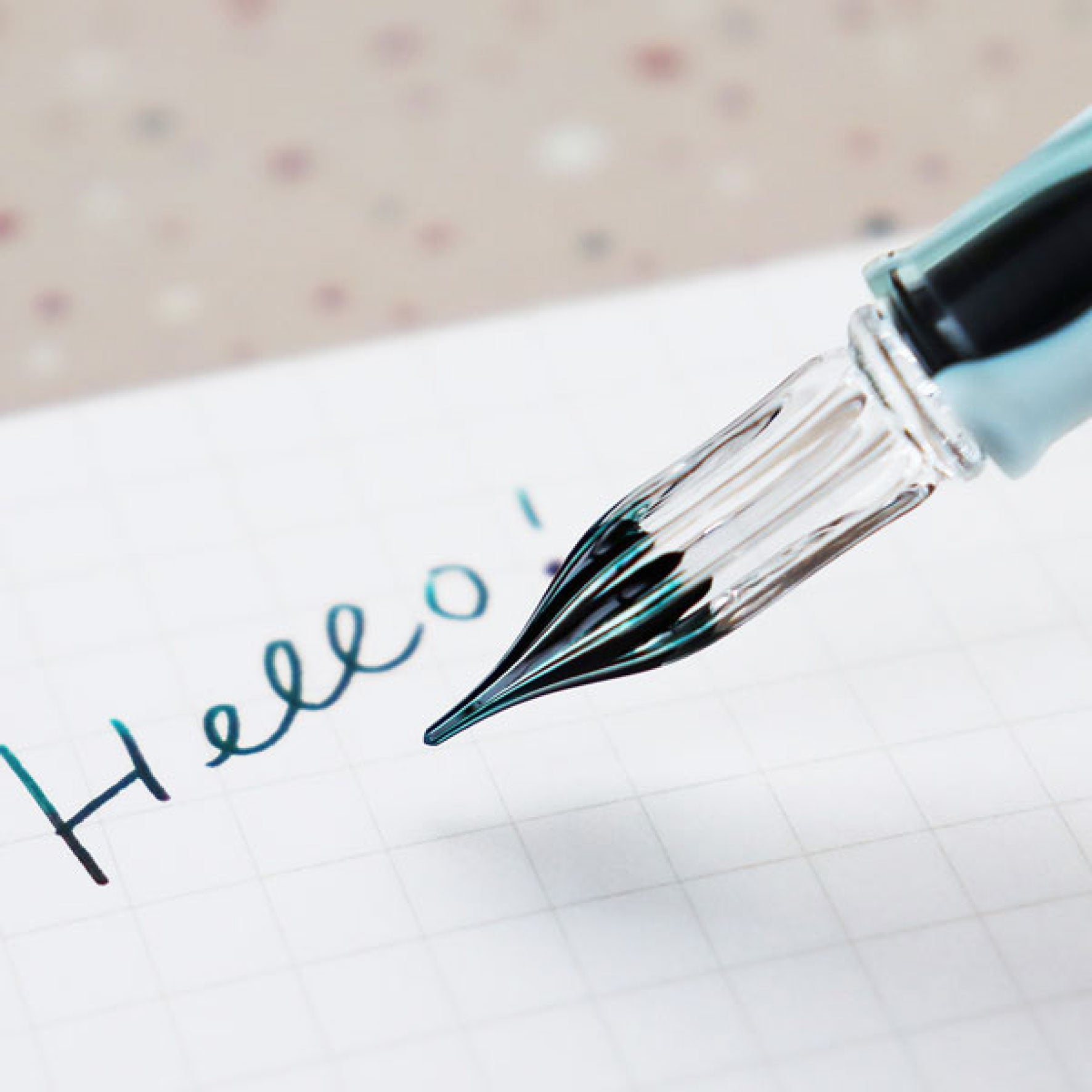Teranishi - Calligraphy Pen - Glass Nib - Sunset Pink