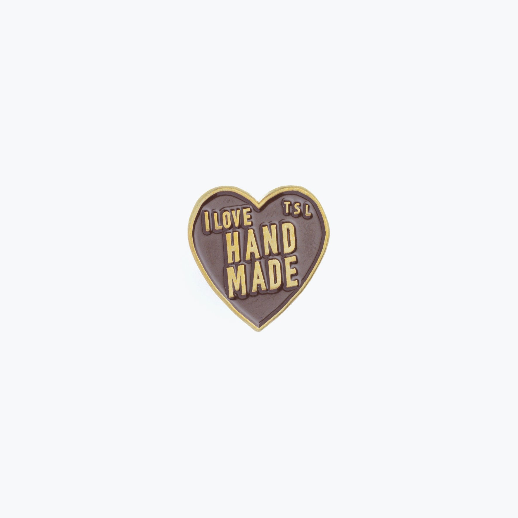 The Superior Labor - Pin - Heart Logo - Chocolate
