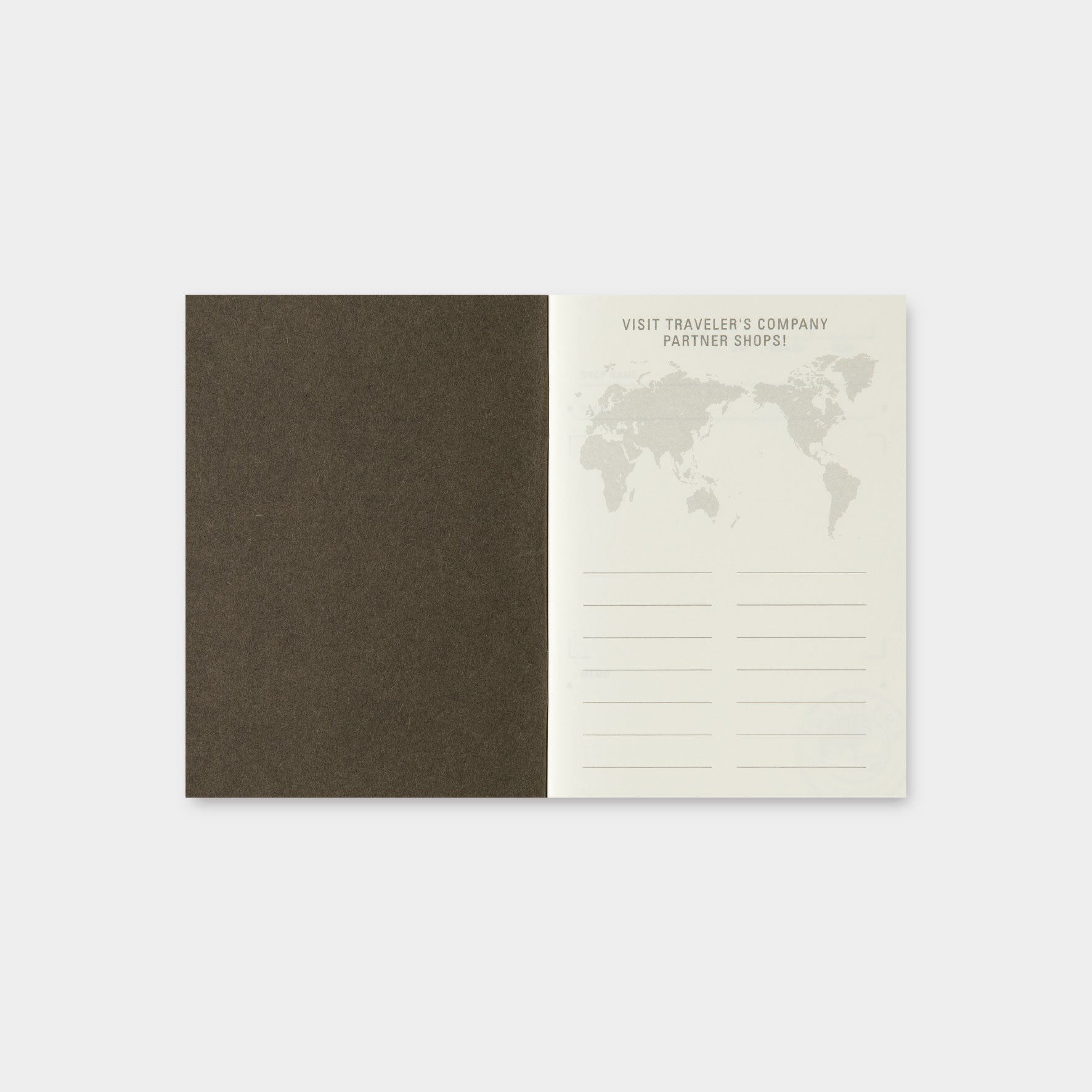 Traveler's Factory - Insert - Partner Shops Passport