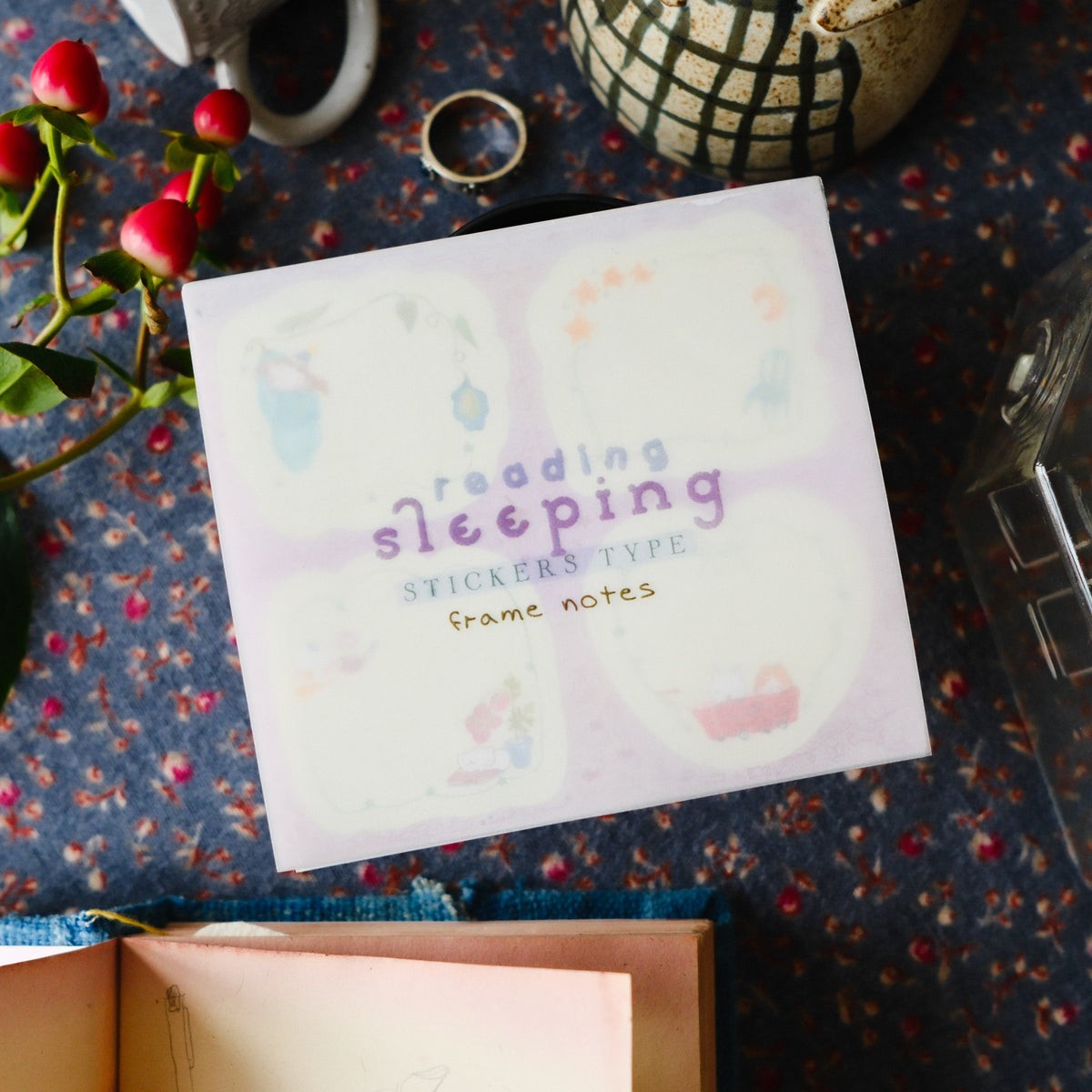 TeaYou - Planner Sticker - Reading Sleeping
