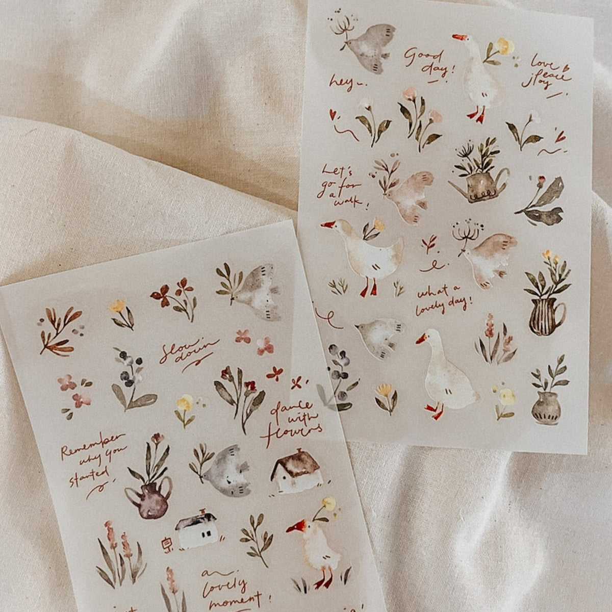 Meow Illustration - Planner Sticker - Woodland Story
