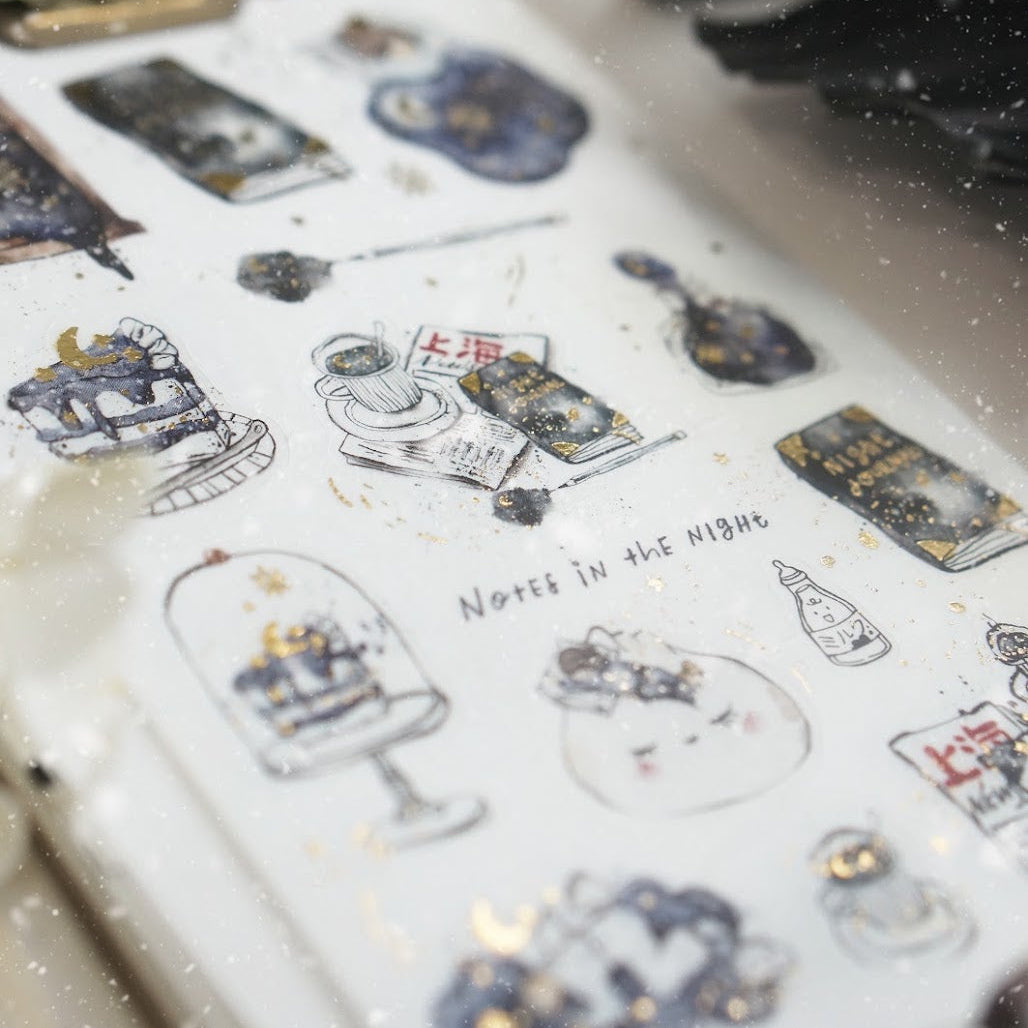 Black Milk Project - Sticker - Notes in the Night (With Gold Foil)