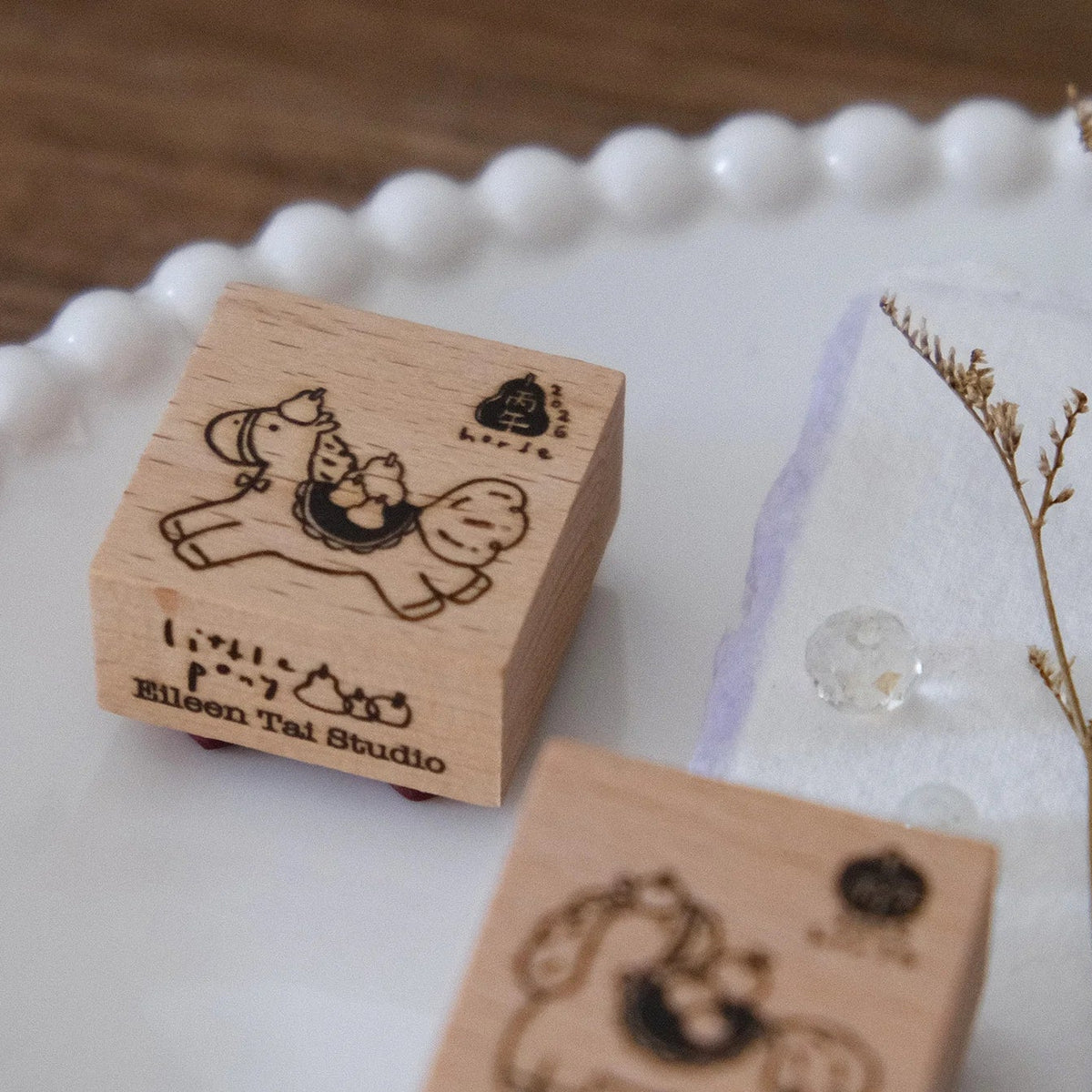 Eileen Tai - Stamp - Year of Horse 2026 (Pear)