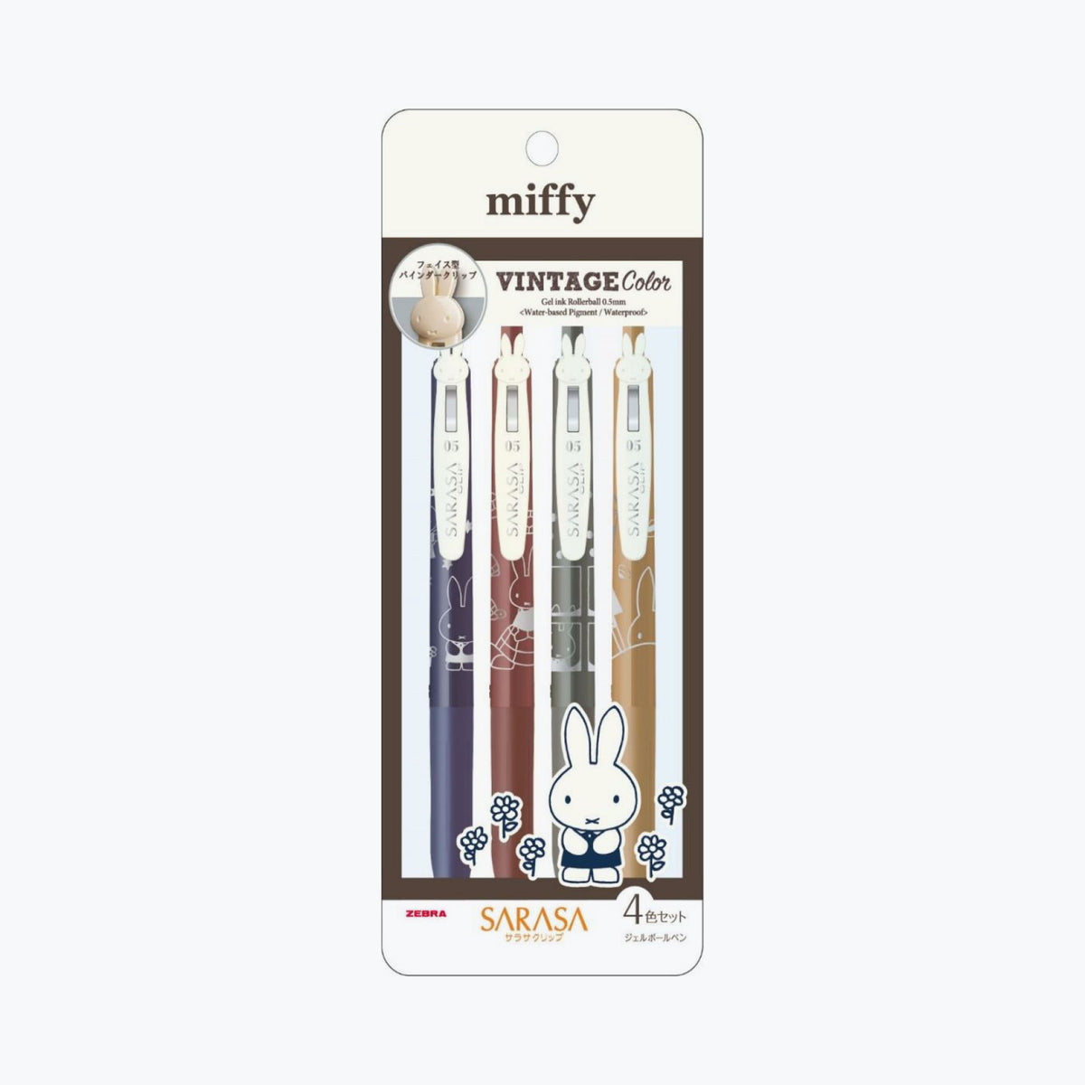 Zebra - Gel Pen Set - Sarasa Clip - 0.5mm - Miffy