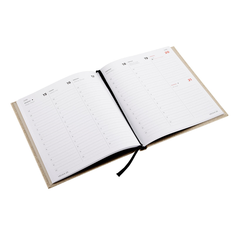 Bookbinders Design - 2026 Diary - Hardcover - Regular - Blueberry