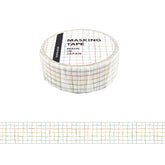 Mind Wave - Washi Tape - Grid Pattern (Colourful)