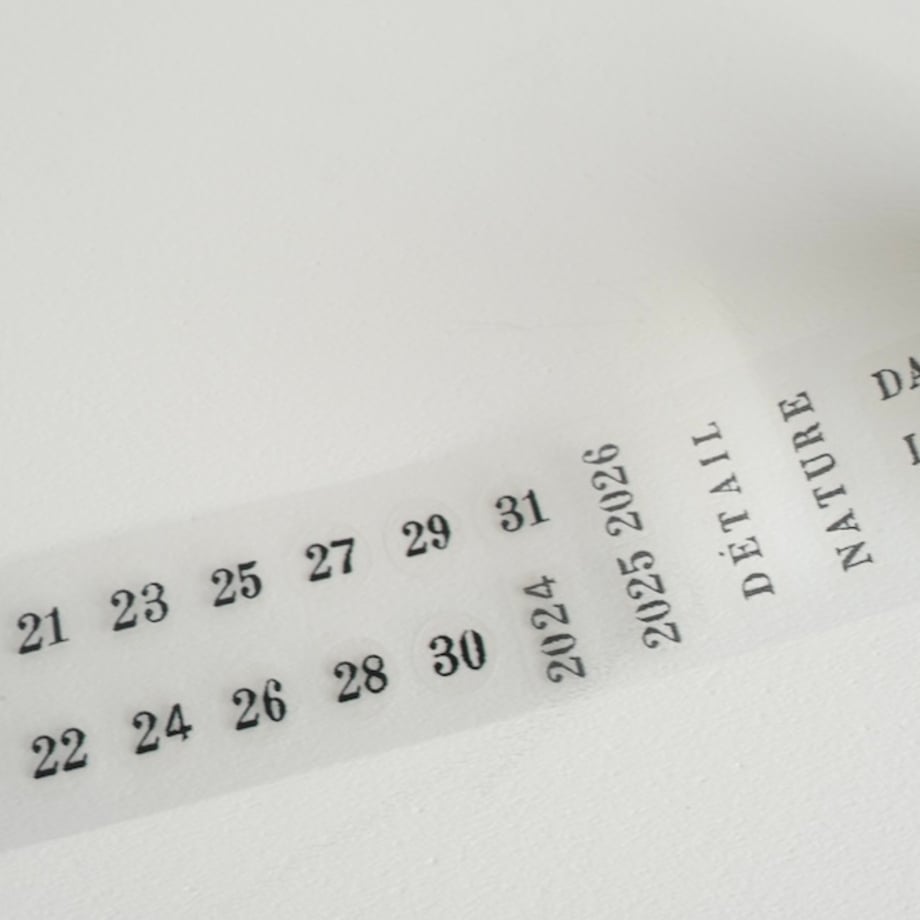 Yohaku - Roll Sticker - Calendar