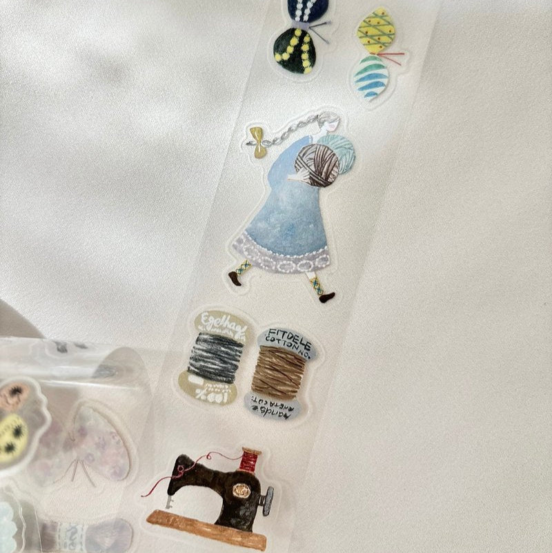 Pion - Washi Tape - Fabric (Pre-Cut Glossy PET)