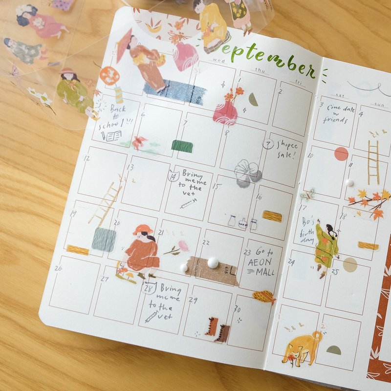 TeaYou - Washi Tape - The Autumn Fairies (Matte PET)