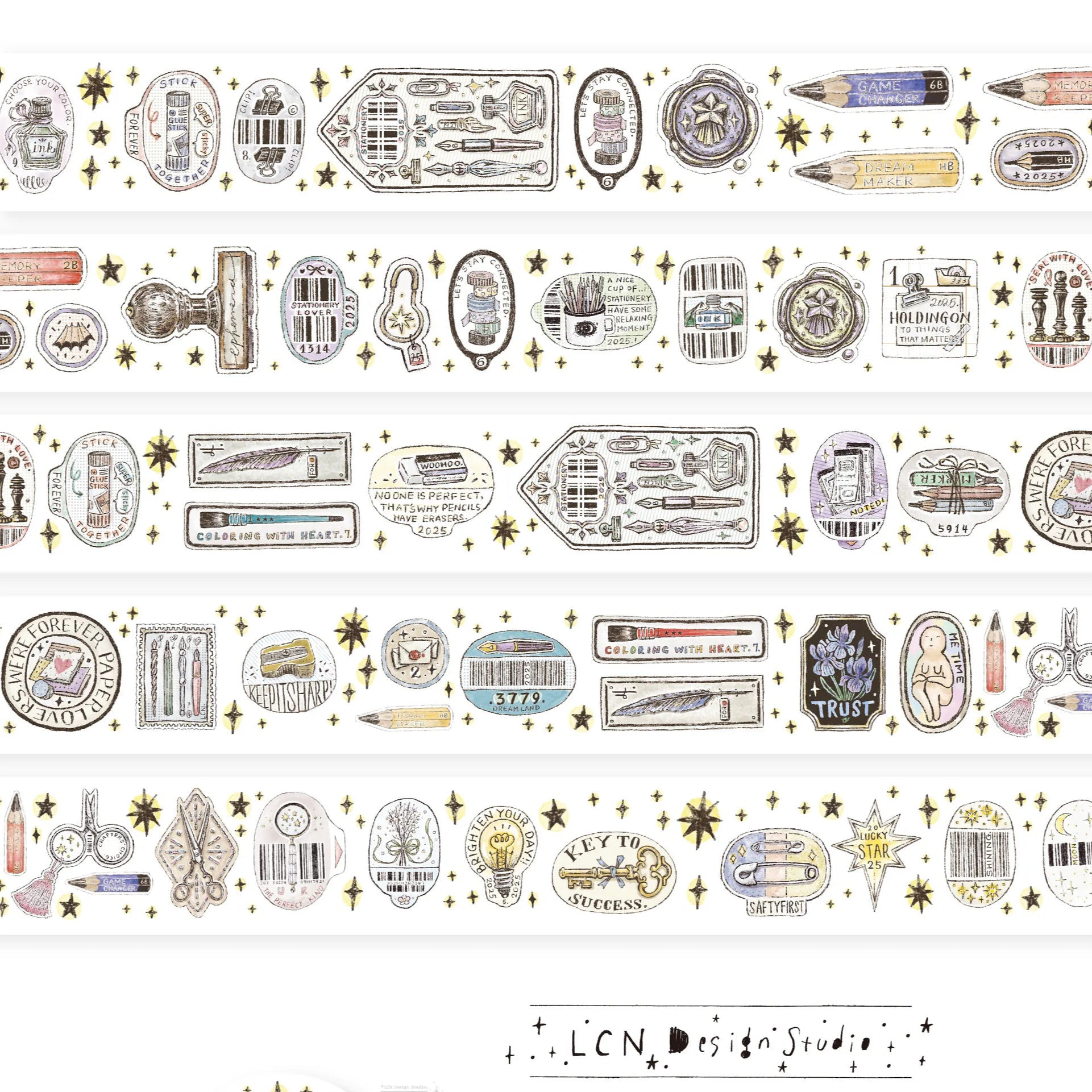 LCN Design Studio - Washi Tape - Sticker Club Stationery