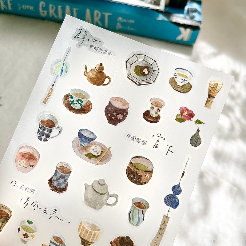 Pion - Planner Sticker - Tea House