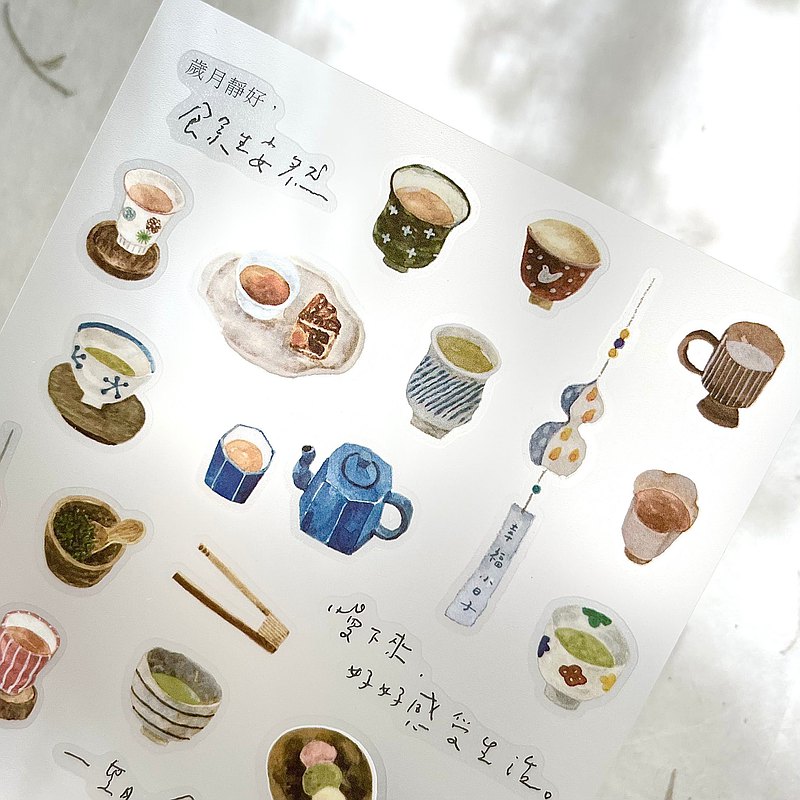 Pion - Planner Sticker - Tea House
