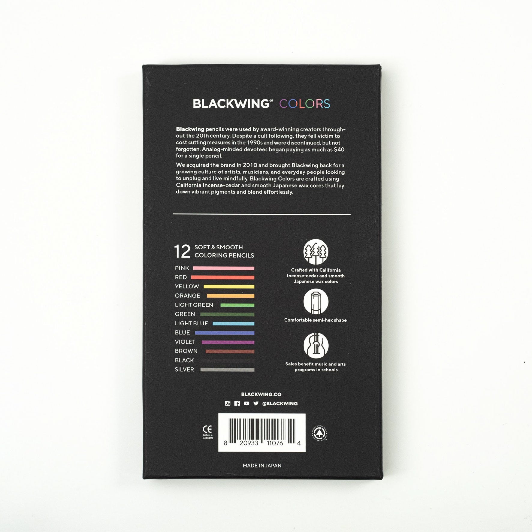 Palomino Blackwing - Coloured Pencils - Set of 12