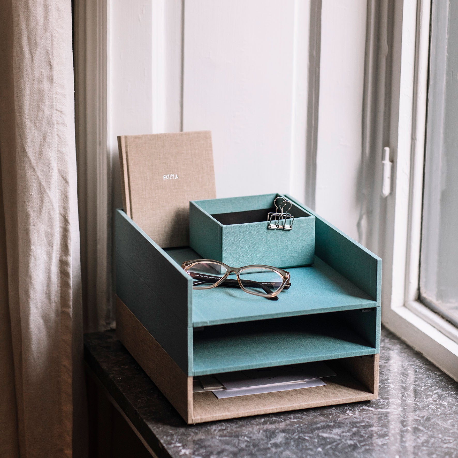 Bookbinders Design - Letter Tray - A4 - Dusty Green
