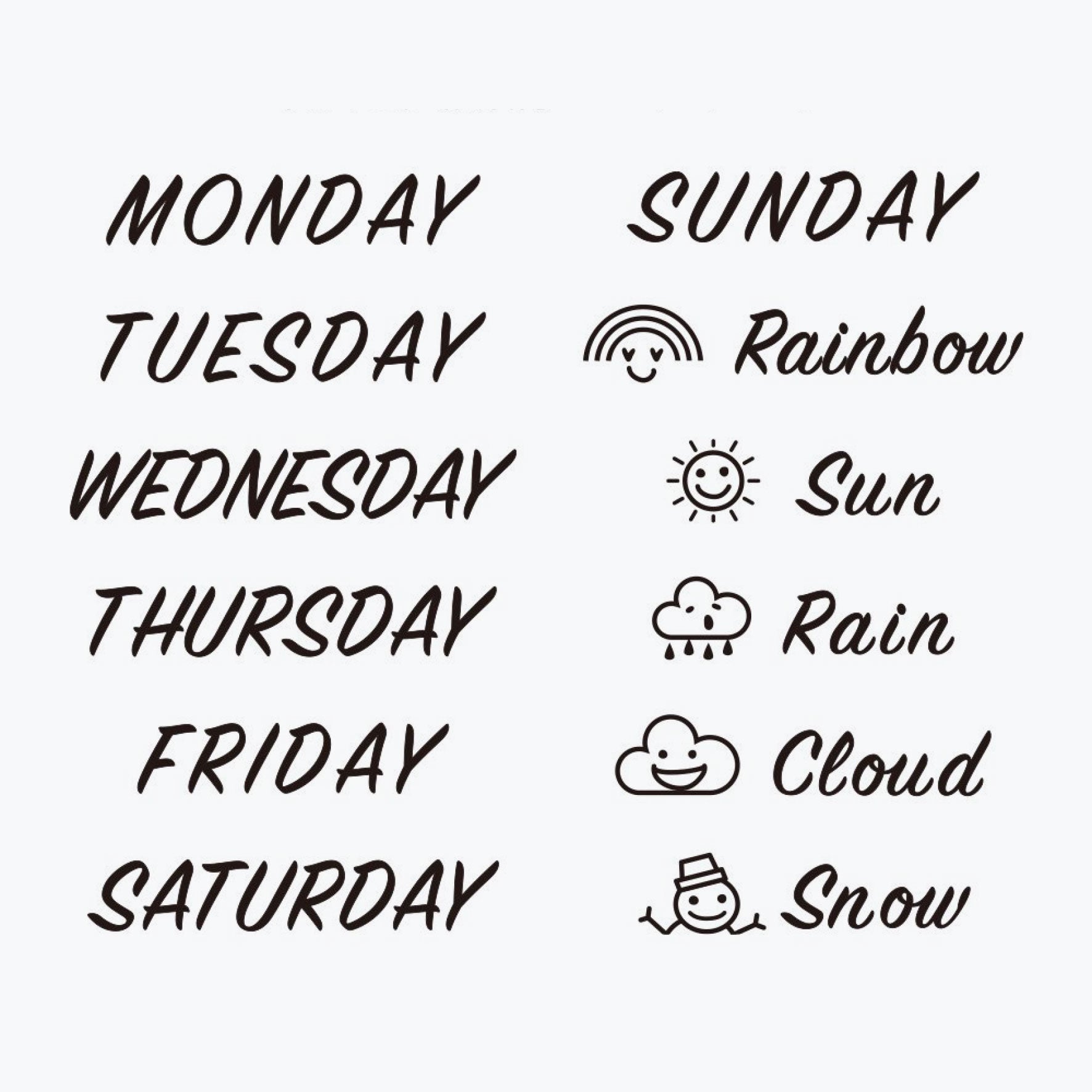 Midori - Stamp - Rotating - Days