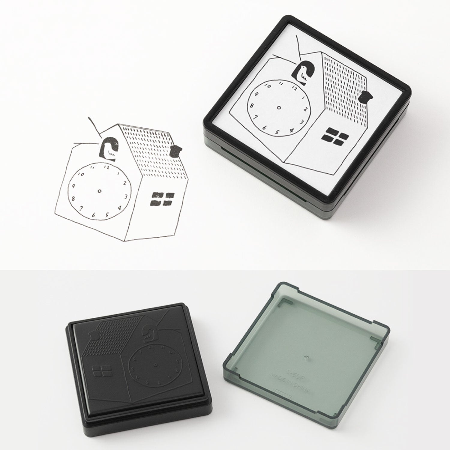 Midori - Stamp - Self-Inking - Clock <Outgoing>