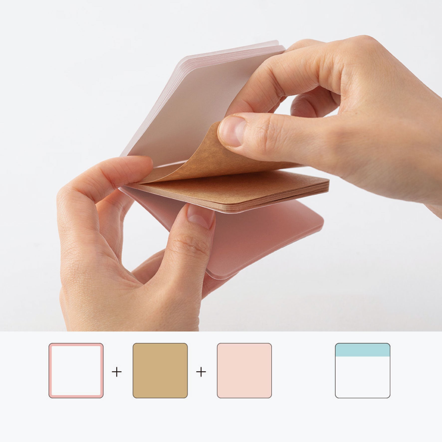 Midori - Notepad - Sticky Notes - Pink <Outgoing>