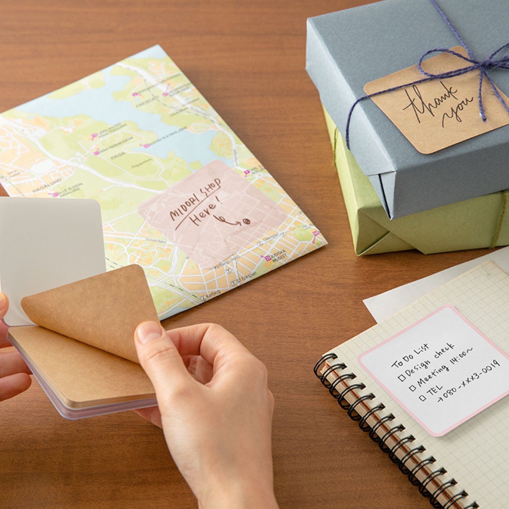 Midori - Notepad - Sticky Notes - Pink <Outgoing>