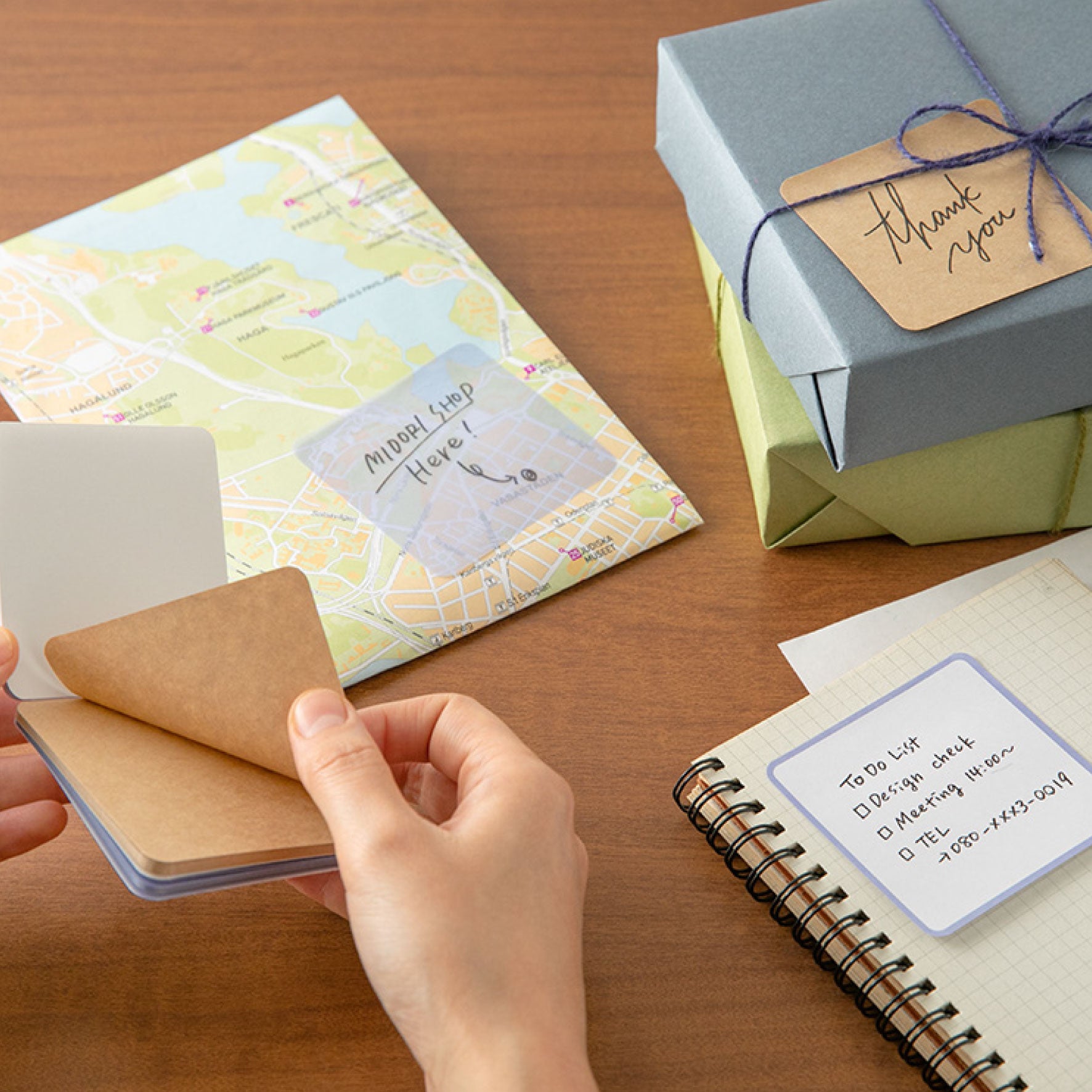 Midori - Notepad - Sticky Notes - Blue <Outgoing>