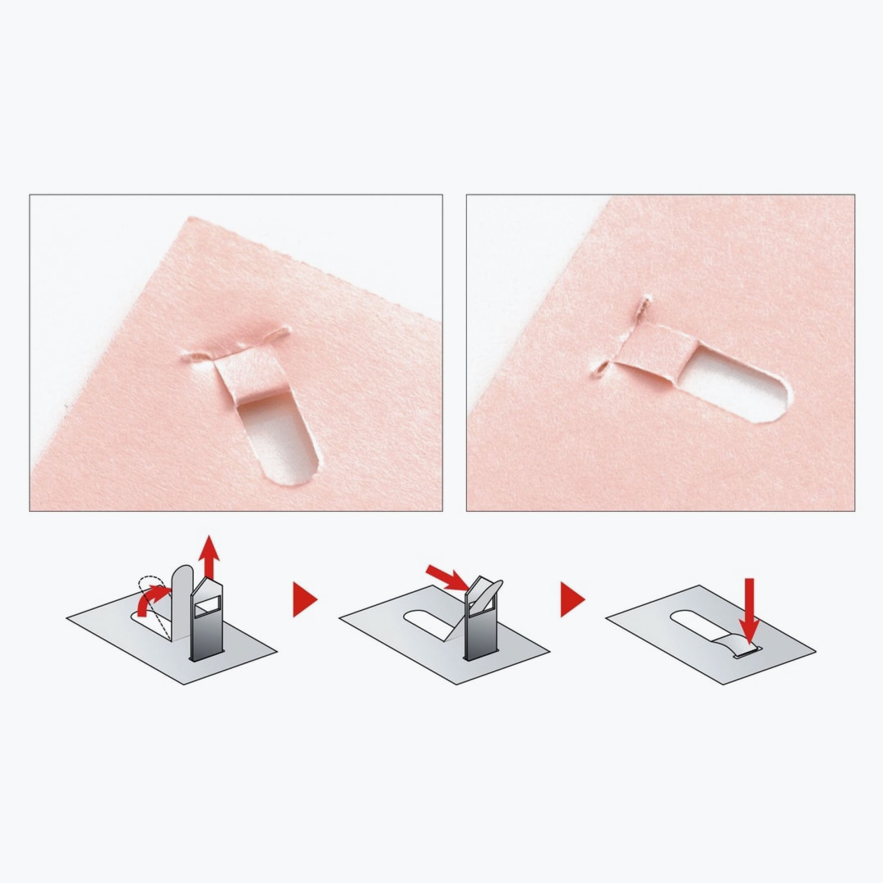 Plus - Stapler - Staple-Free Stapler - White