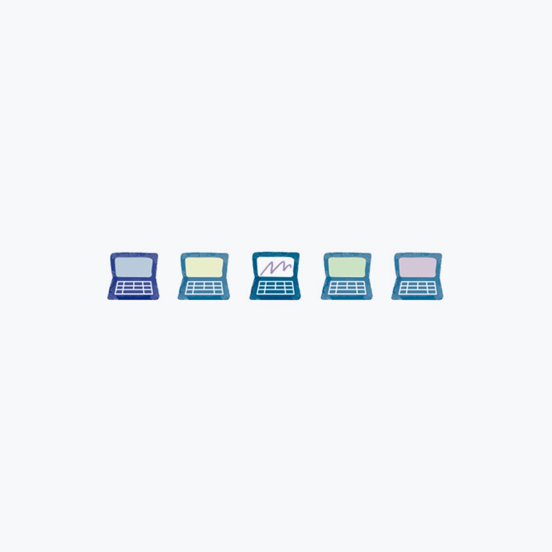 Plus - Washi Tape - Deco Rush - 6mm - Computers