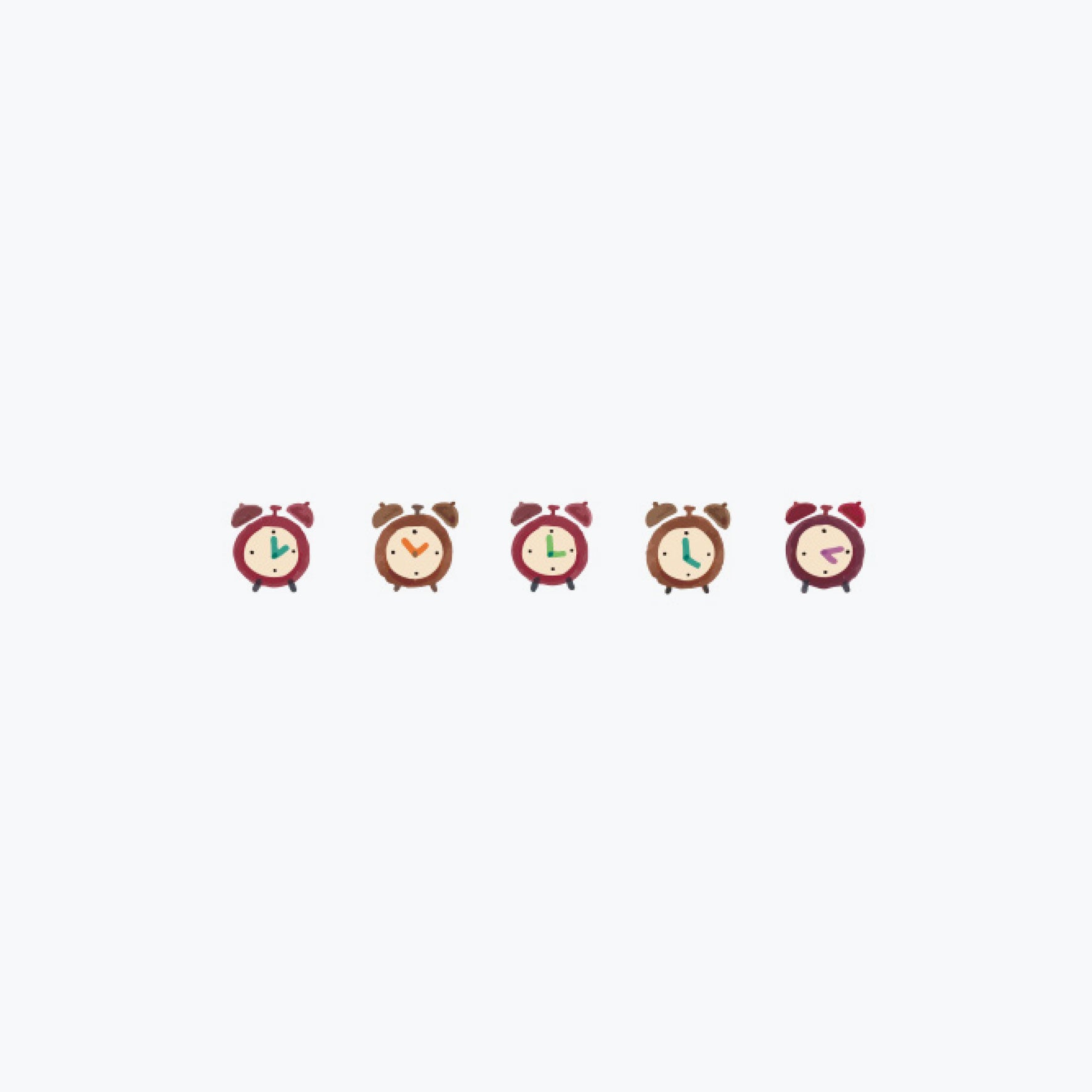Plus - Washi Tape - Deco Rush 2022 - 6mm - Clocks <Outgoing>