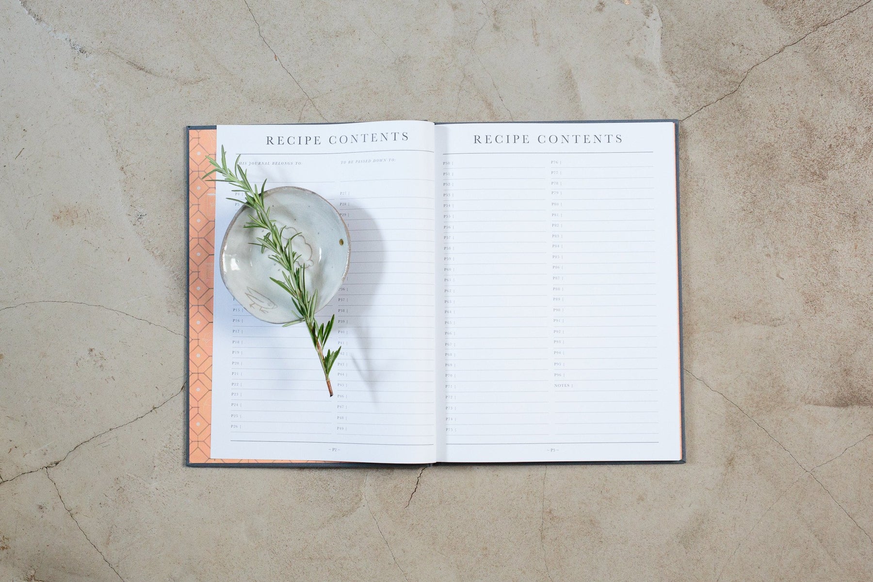 Write To Me - Recipe Book - Recipes Passed Down - Grey