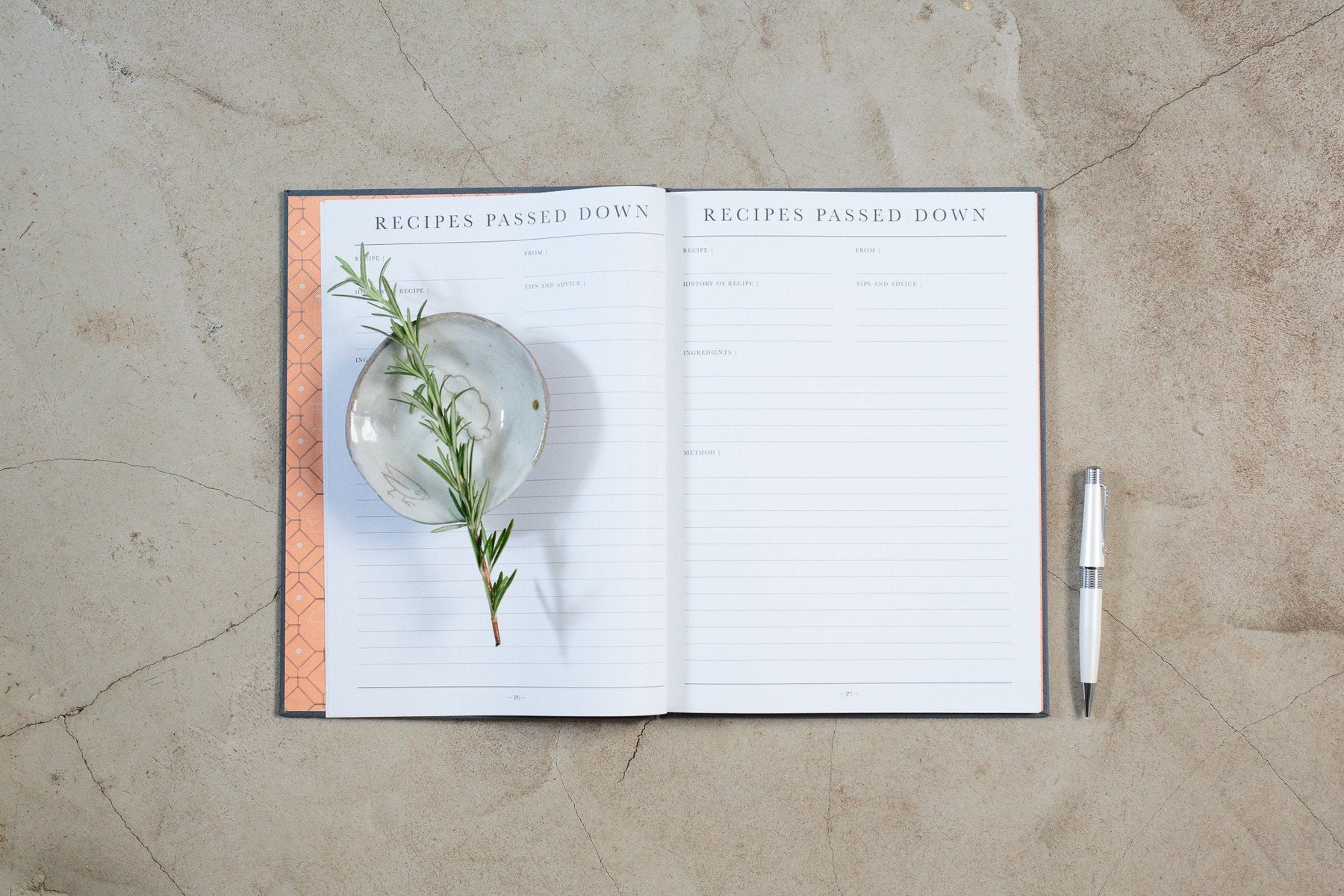 Write To Me - Recipe Book - Recipes Passed Down - Red