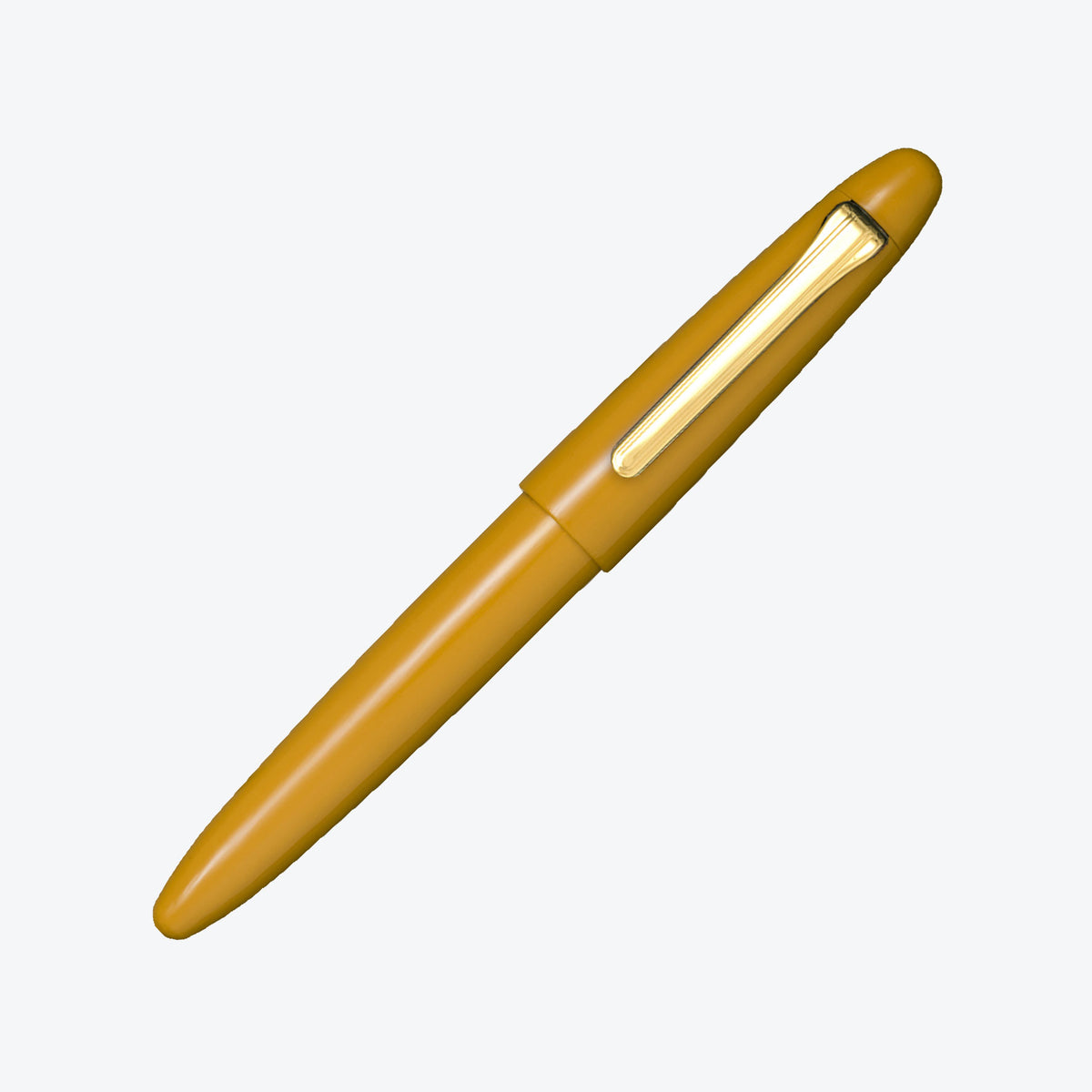 Sailor 1911 King of Pens Urushi Kaga fountain pen in yellow, capped