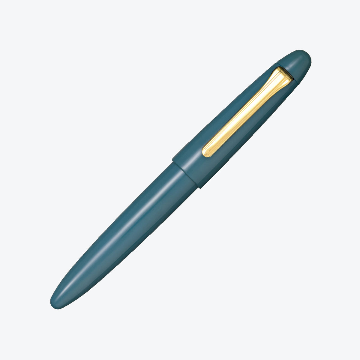 Sailor 1911 King of Pens Urushi Kaga teal blue fountain pen, capped