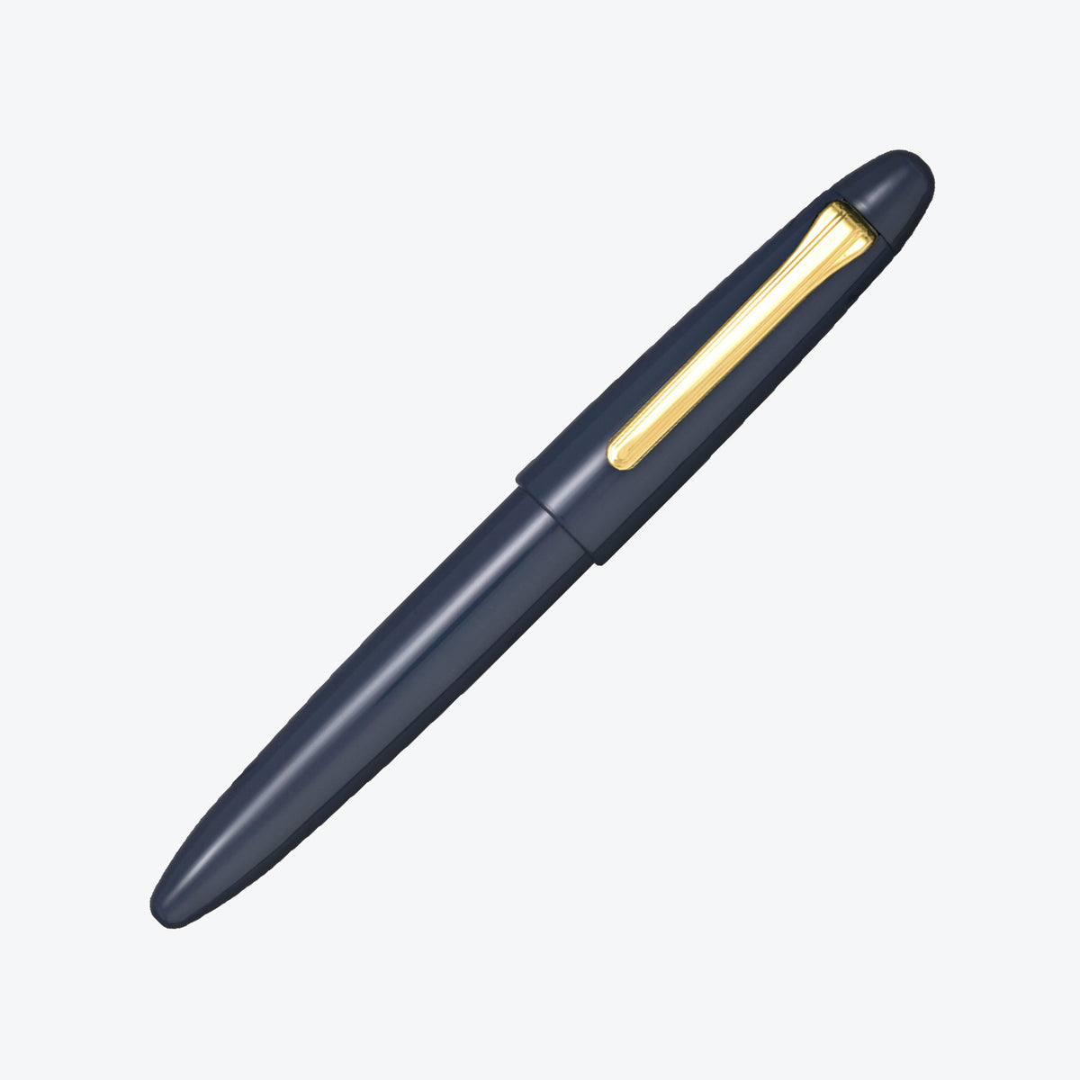 Sailor 1911 King of Pens Urushi Kaga fountain pen in slate blue, capped