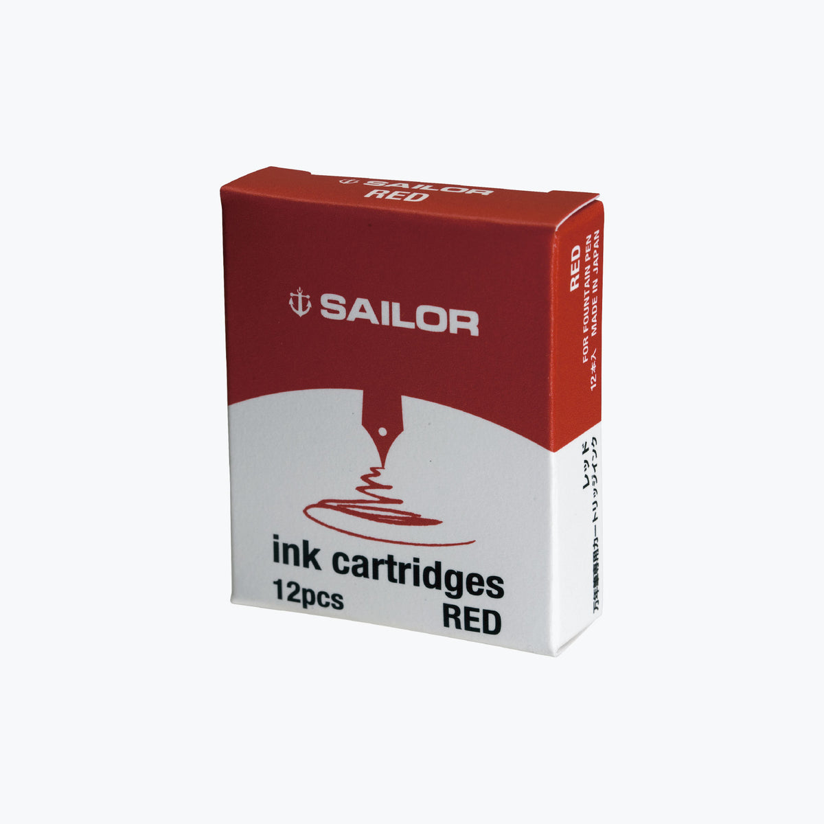 Sailor - Fountain Pen Ink - Cartridges - Standard - Red